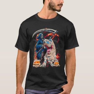 Skeletspleetspier Dinosaur T Rex Halloween Fun T-shirt
