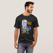 Skeletspleetspier Dinosaur T rex Halloween Fun T-shirt (Voorkant volledig)