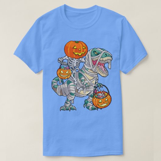 Skeletspleetspier Dinosaur T rex Halloween Fun T-shirt (Design voorkant)