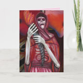 skeletspook-wenskaart kaart (Voorkant)