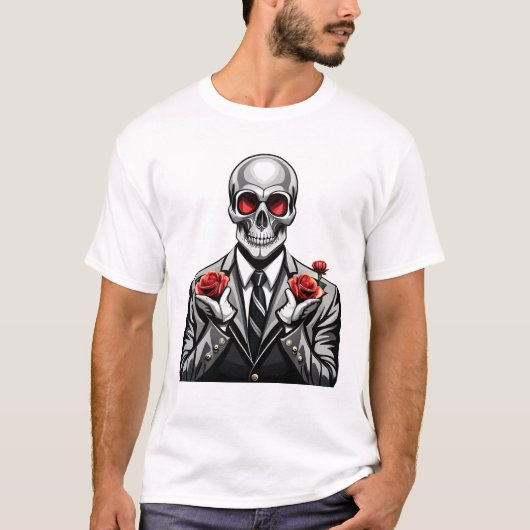 Skeletspruitbloemen T-shirt (Voorkant)