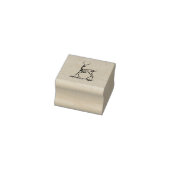 skeletstempel, gotisch hertengewei rubberstempel (Stempel)