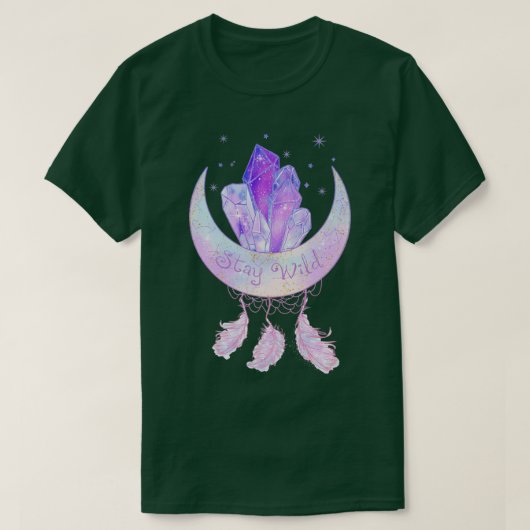 Skeletsticker in het wild Classic TShirt (Design voorkant)