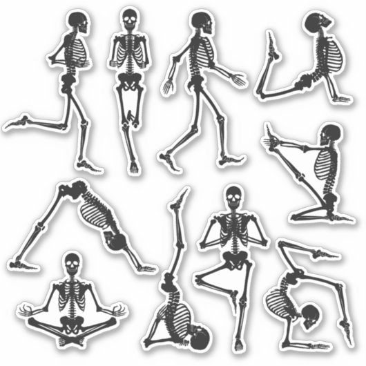 Skeletsticker voor de sloop sticker (Voorkant)