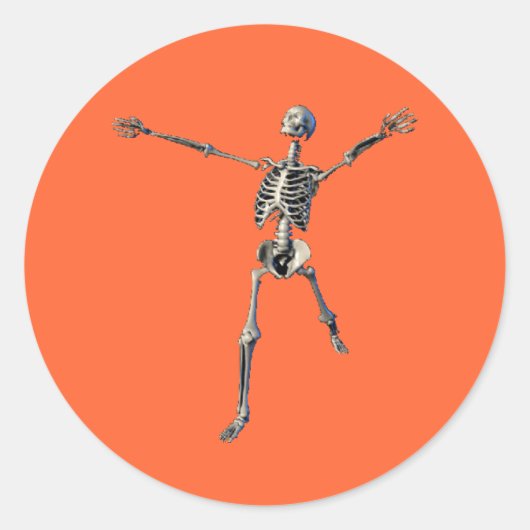 SkeletStickers Ronde Sticker (Voorkant)