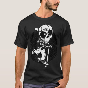 Skeletstunt scooter scooter t-shirt