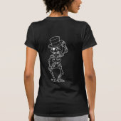 Skelett weiss t-shirt (Achterkant)