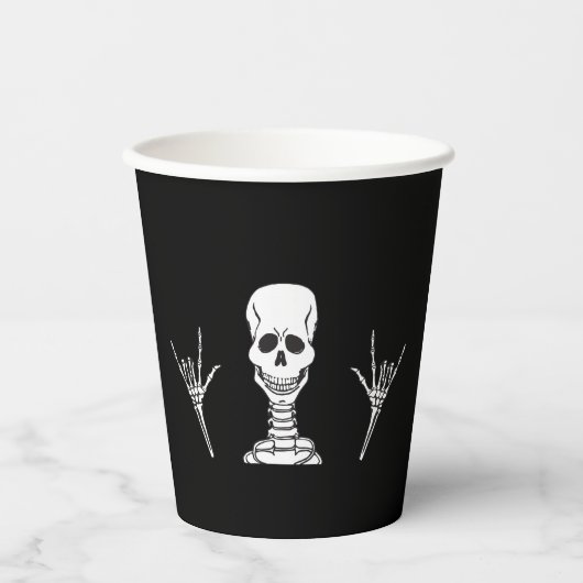 Skelettekens ZILY ("Ik hou van je") in ASL. Papieren Bekers (Voorkant)