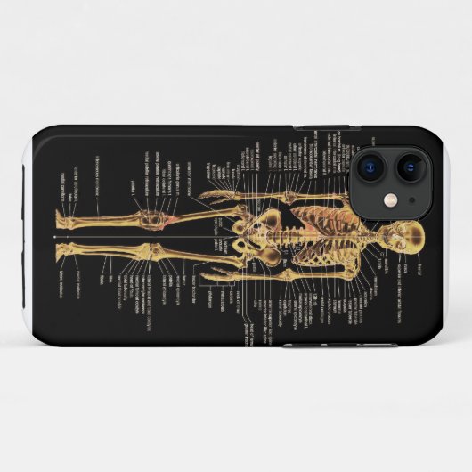 Skelettelefoonbedekking Case-Mate iPhone Case (Achterkant (horizontaal))