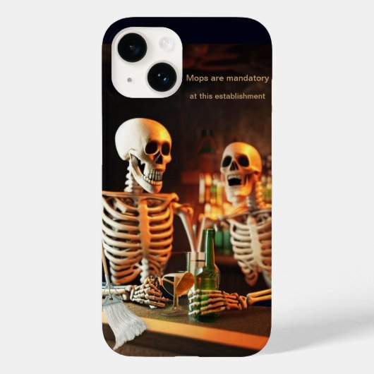 Skeletten aan een bar Case-Mate iPhone case (Achterkant)