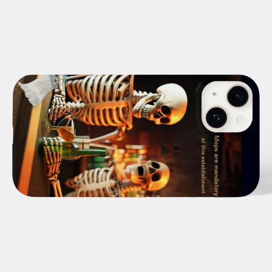 Skeletten aan een bar Case-Mate iPhone case (Achterkant (horizontaal))