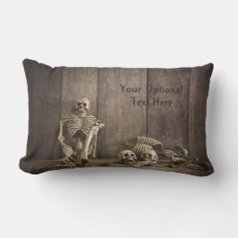 Skeletten aangepaste tekst gooien kussens