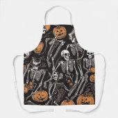 Skeletten All-Over Print Schort, Medium Schort (Voorkant)