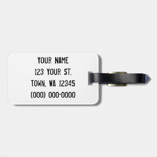 Skeletten Bagagelabel (Achterkant horizontaal)