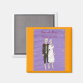 Skeletten Bewaar de datum Bruiloft Magneten (Voorkant / Achterkant)