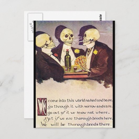 Skeletten Briefkaart (Voorkant / Achterkant)