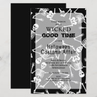Skeletten Budget Halloween Uitnodigingen