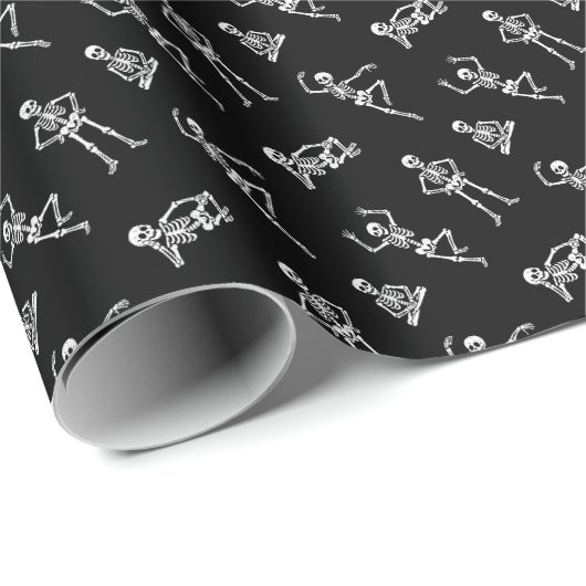 Skeletten Cadeaupapier (Rol Hoek)