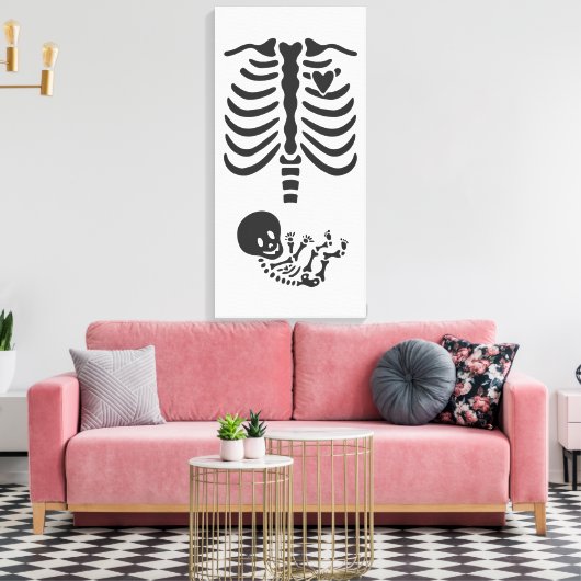 Skeletten Canvas Afdruk (Insitu (Woonkamer))