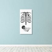 Skeletten Canvas Afdruk (Insitu (Houten vloer))