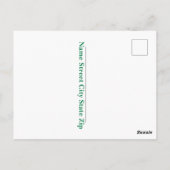 Skeletten Dansen Happy Saint Patrick's Day Briefkaart (Achterkant)