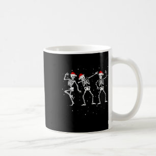 Skeletten dansen met kerstmutsen Grappige kerst Koffiemok