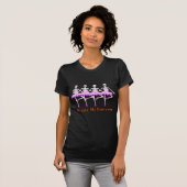 Skeletten Dansende ballet "Happy Halloween" T-shirt (Voorkant volledig)