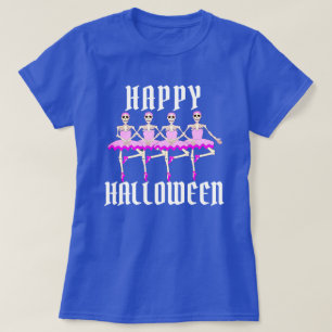 Skeletten Dansende ballet "Happy Halloween" T-shirt