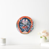 Skeletten dansende Tibetaanse boeddhistische kunst Ronde Klok (Huis)