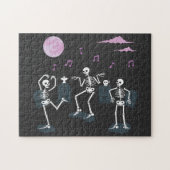 Skeletten die in een Cirkel dansen Legpuzzel (Horizontaal)
