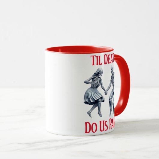 Skeletten die walsen tot de dood ons scheiden mok (Voorkant rechts)