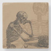 Skeletten en Dood Stenen Onderzetter (Voorkant)