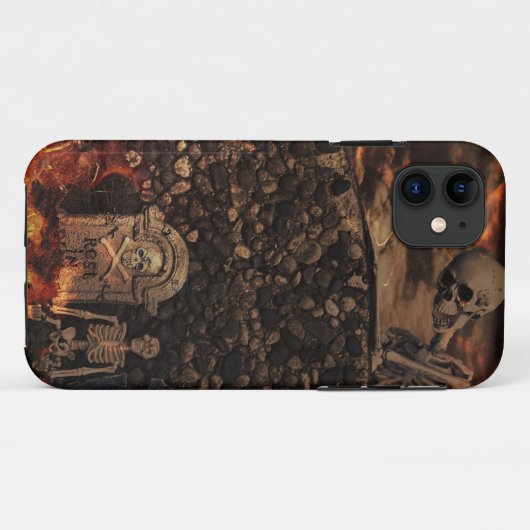 skeletten en grafstenen Case-Mate iPhone case (Achterkant (horizontaal))