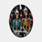 Skeletten en kleurrijke Ornamenten Kerst (Voorkant links)