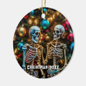 Skeletten en kleurrijke Ornamenten Kerst (Links)