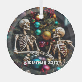 Skeletten en kleurrijke Ornamenten Kerst