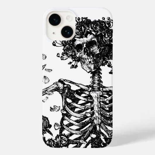 Skeletten en Rozen Case-Mate iPhone Case (Achterkant)