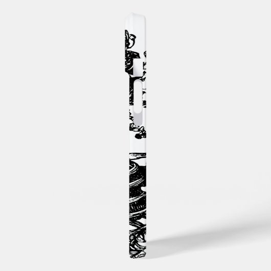 Skeletten en Rozen Case-Mate iPhone Case (Achterkant / Links)