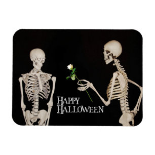 Skeletten Grappig Romantisch Gelukkig Halloween Magneet