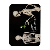 Skeletten Grappig Romantisch Gelukkig Halloween Magneet (Verticaal)