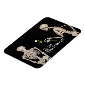 Skeletten Grappig Romantisch Gelukkig Halloween Magneet (Linkerzijde)