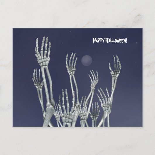 Skeletten - Halloween Briefkaart (Voorkant)