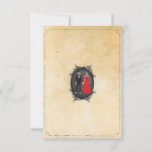 Skeletten Halloween Dankjewel Bruiloft Rustieke Ka Bedankkaart (Achterkant)