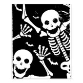 Skeletten - Halloween kaart maken Rubberstempel (Afrduk)