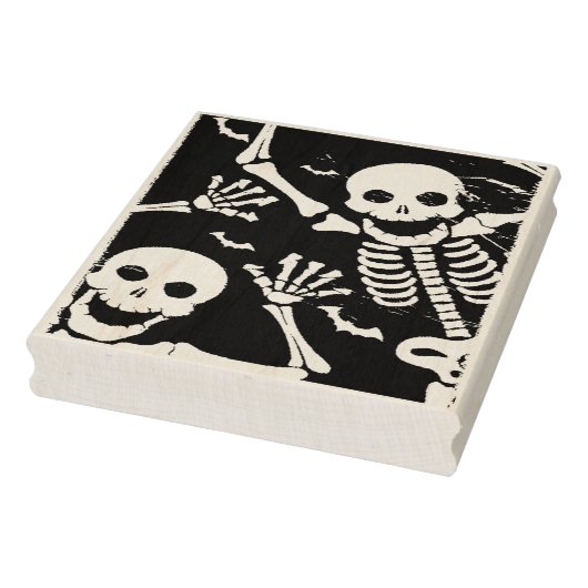 Skeletten - Halloween kaart maken Rubberstempel (Stempel)