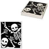 Skeletten - Halloween kaart maken Rubberstempel (Gestempeld)