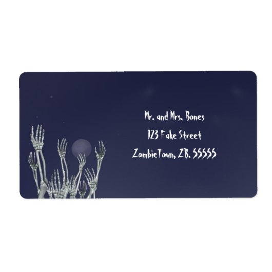 Skeletten - Halloween Labels (Voorkant)