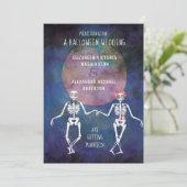 Skeletten/Halloween Theme/Weddenschap Kaart (Staand voorkant)