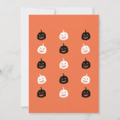 Skeletten Halloween Uitnodiging (Achterkant)