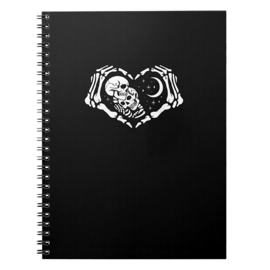 Skeletten hart handen notitieboek (Voorkant)